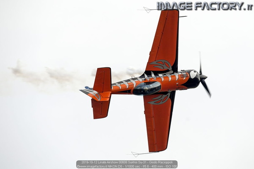 2019-10-12 Linate Airshow 00608 Sukhoi Su-31 - Giodo Racioppoli